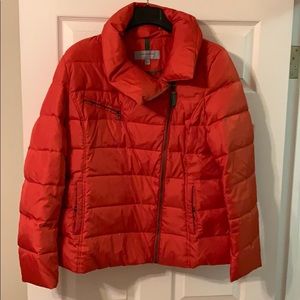 Orange warm puffy coat